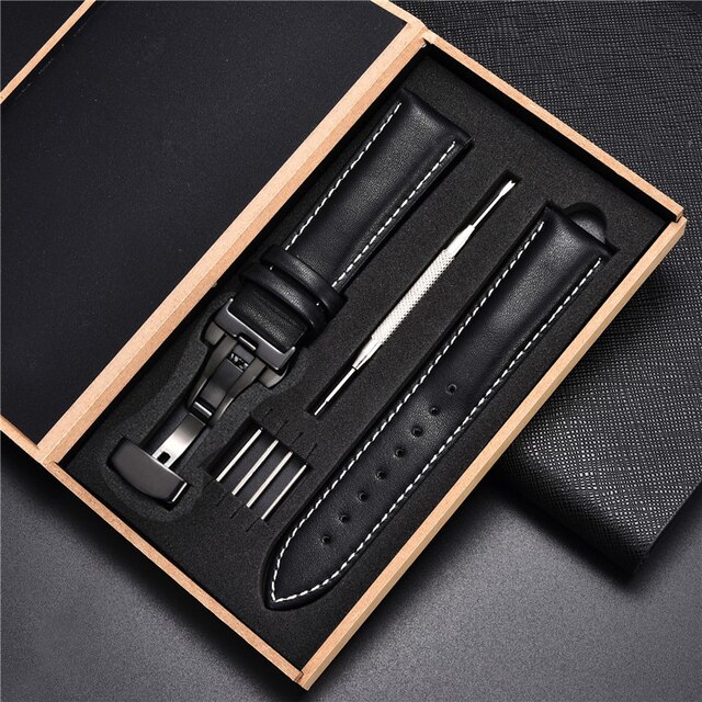 Samsung Leather Straps Black-Silver